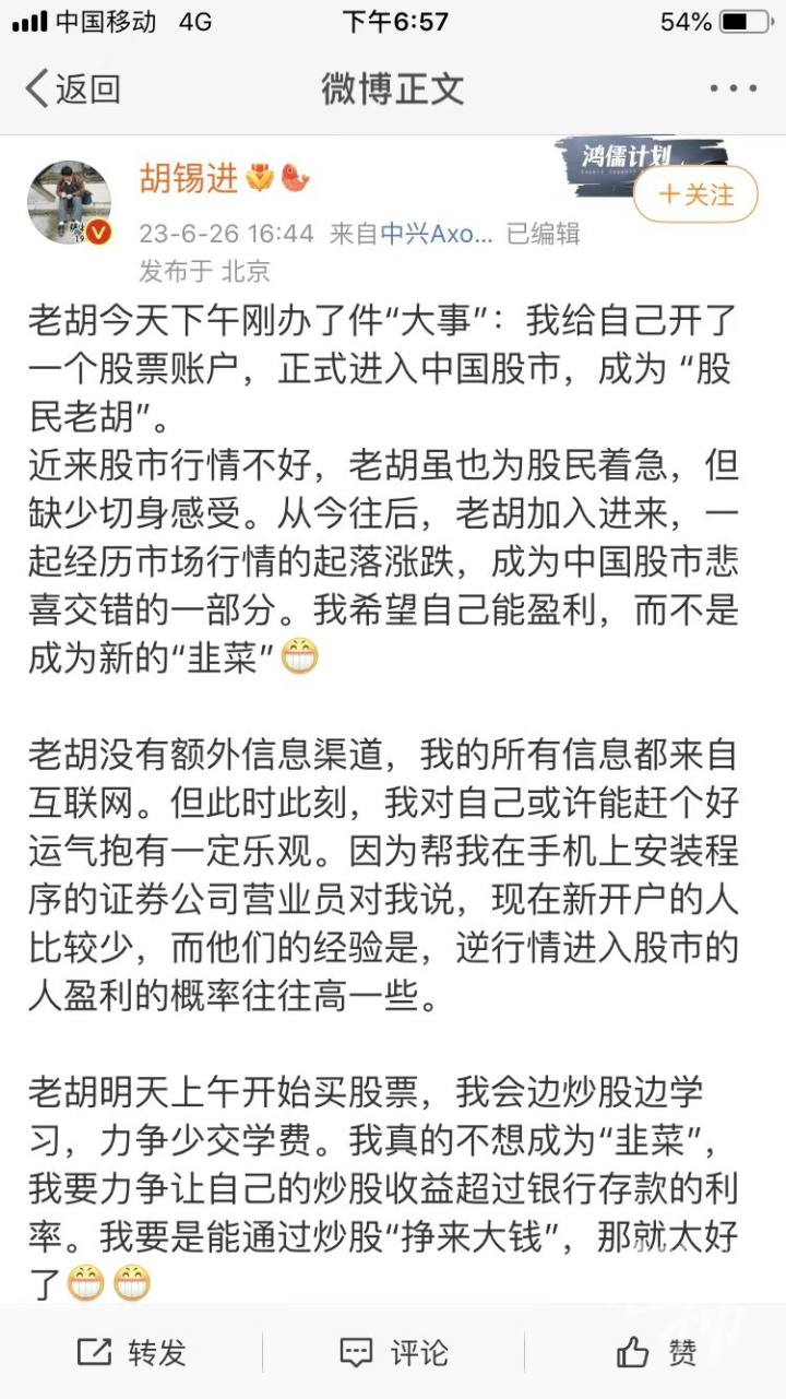A股市场抄底_胡锡进进入股市_在手机上能炒股吗
