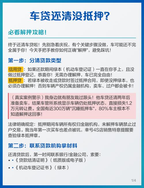 车辆抵押暗藏哪些坑？教你3分钟查清并顺利解押