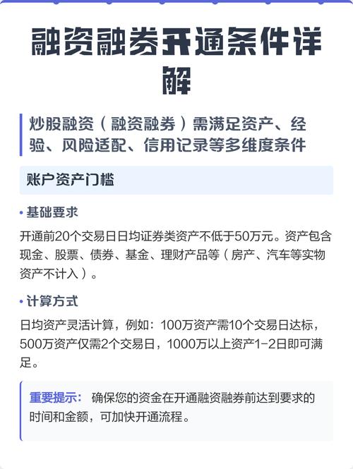 开通融资融券账户条件_融资买入标的证券_融资融券交易规则