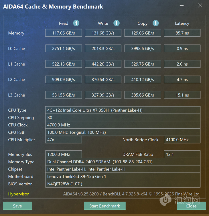 ibmx260_ThinkPad X9 15p Aura AI 2026 英特尔酷睿Ultra X7处理器 B390集成显卡