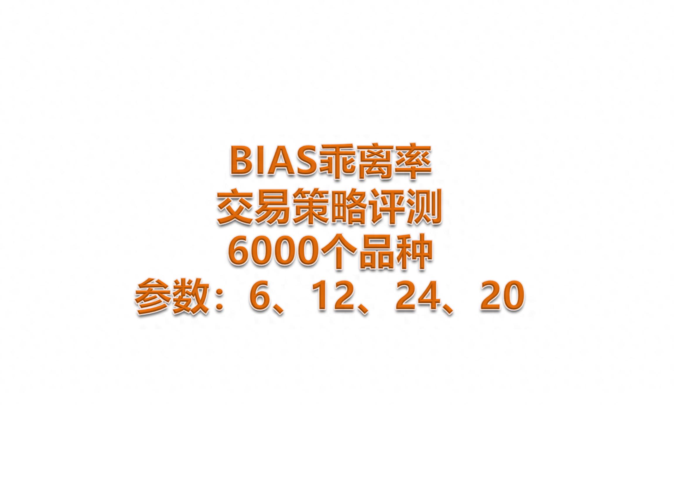 改进版BIAS乖离率交易策略评测，含选股相关内容